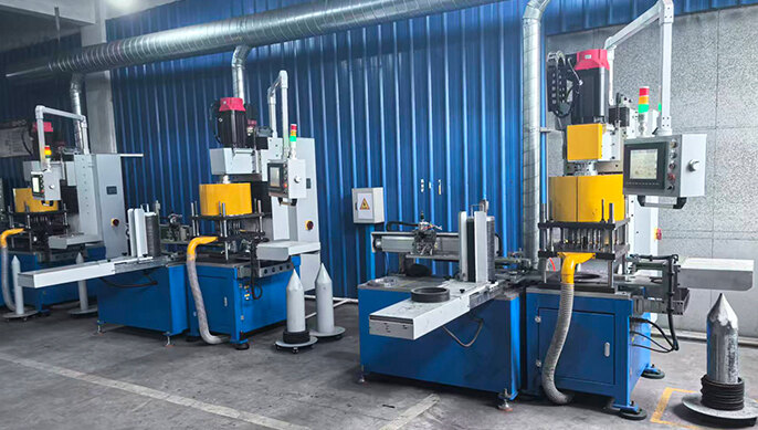 Operating Site of Automatic Clutch Facing Drilling Machines