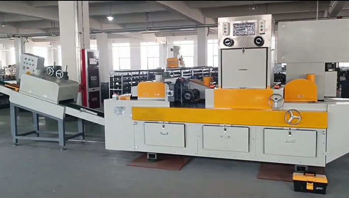 Operating Site of Brake Pad Grinding Machine